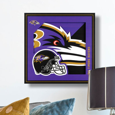 NFL 3D Logo Series Wall Art - 12x12