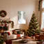 «Christmas Snowy Forest Path Winter Landscape», ensemble de 3 impressions d'art sur toile-128681065