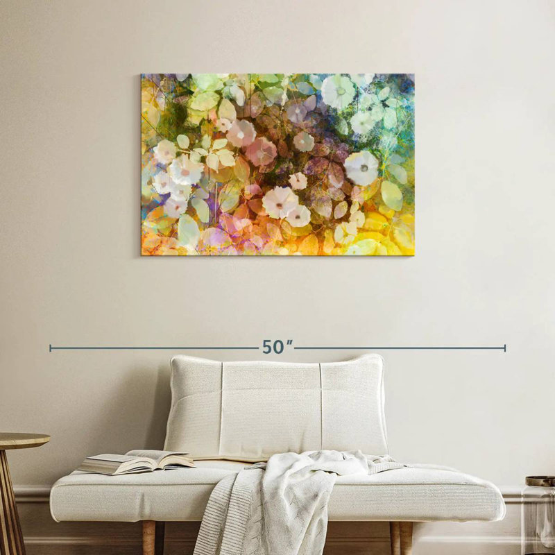 Fleurs blanches abstraites