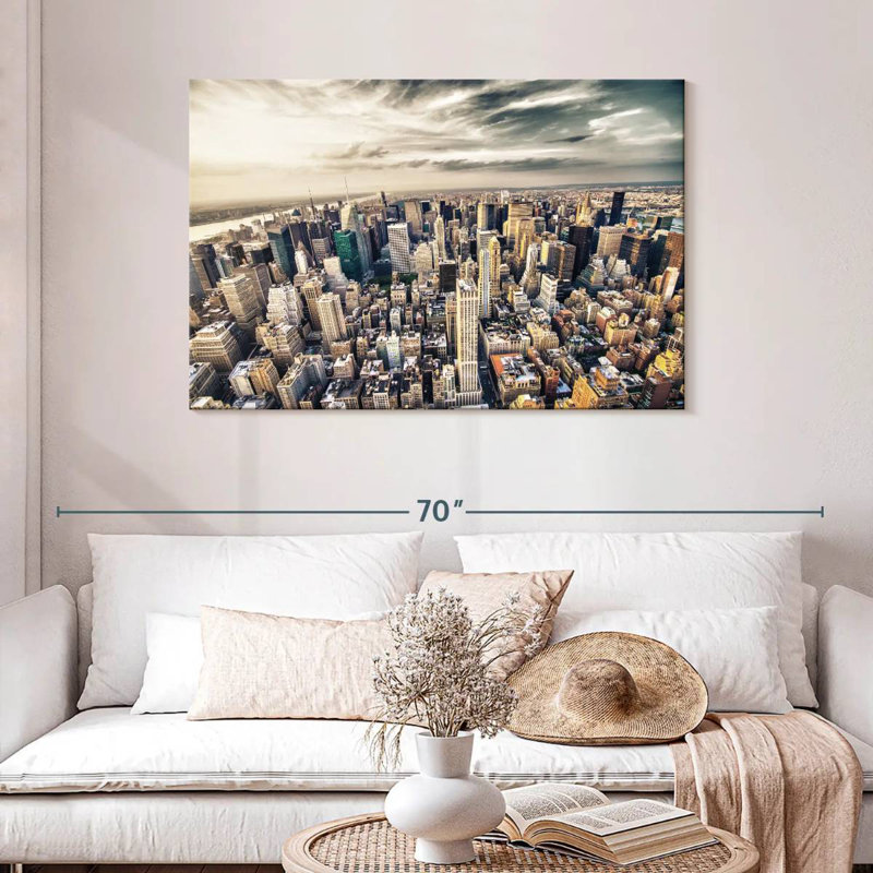Skyline de Sirci, Manhattan, New York, H 30 po x l 45 po