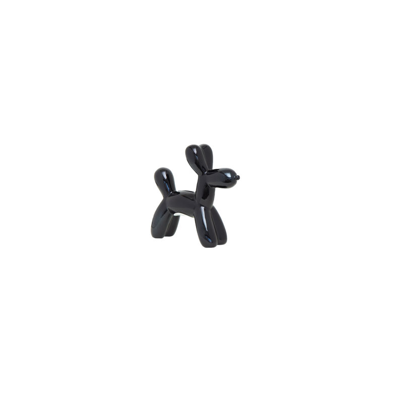 Tirelire Porum, H 7,5 po x l 2 po x P 7,5 po, Noir