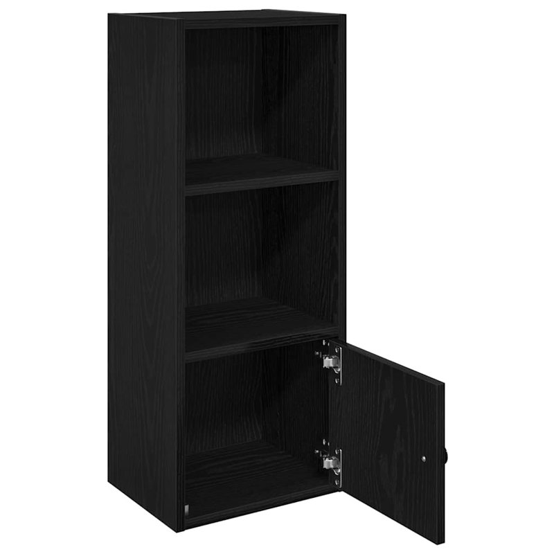 Conary 31cm W Bookcase, Black Oak, (3 Shelves) 77cmH x 31cmW x 24cmD