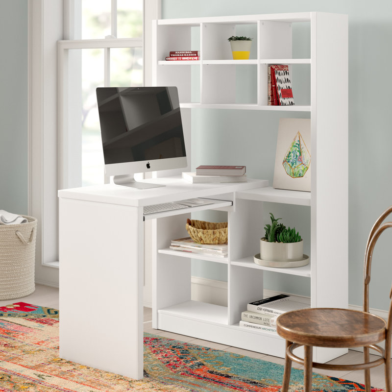 Frome L-Shaped Computer Desk, White