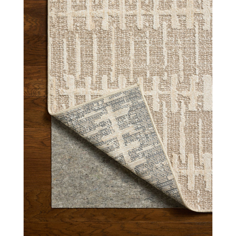 Amber Lewis x Loloi Bexley Taupe / Natural Area Rug, Rectangle 2'7" x 4'