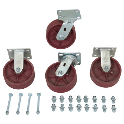 Ensemble de roulettes en acier Ductile