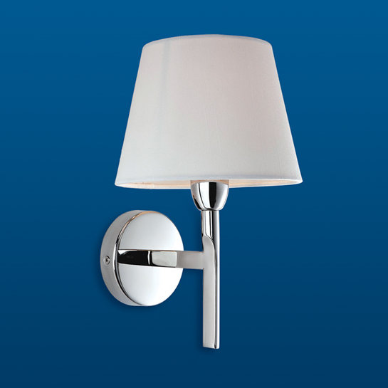 Transition Armed Sconce, Cream, Stainless Steel