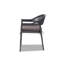 Fauteuil de salle à manger de patio avec coussin Alfonzia