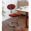 Chaise de salle à manger flottante en alliage d'acier moderne, simple et créative