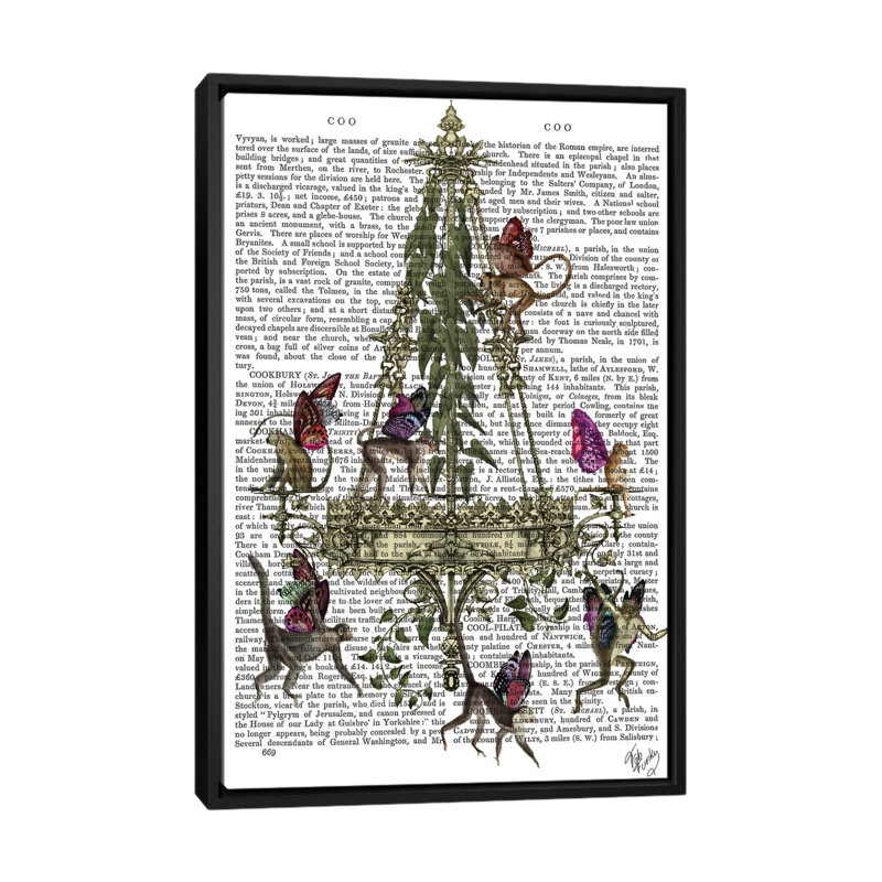 « singe lustre i », impression sur toile, H 26 po x l 18 po x P 1,5 po, Toile avec cadre noir, Pas de tapis