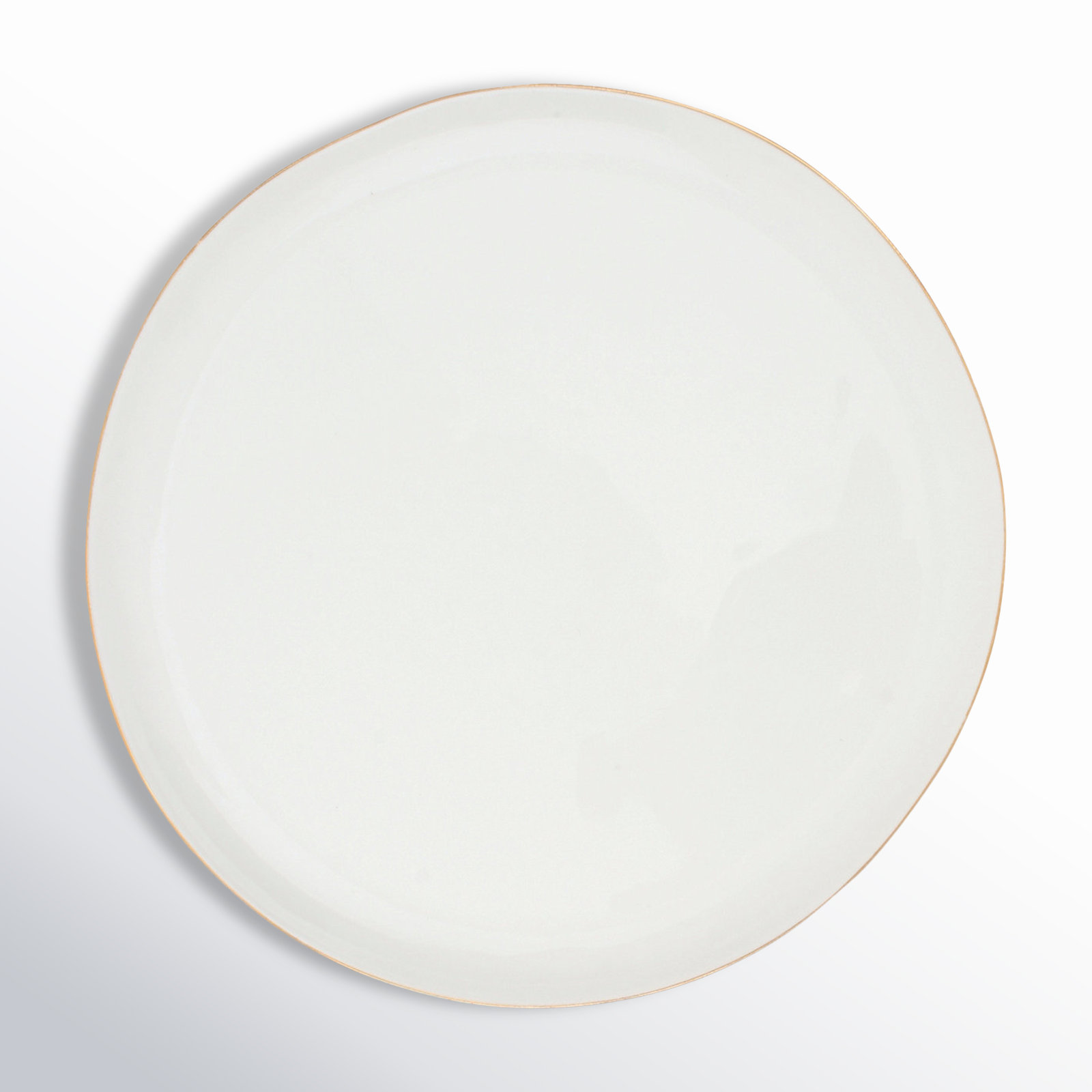 Canvas Home Abbesses Colored Rim Porcelain Salad Plate, Gold