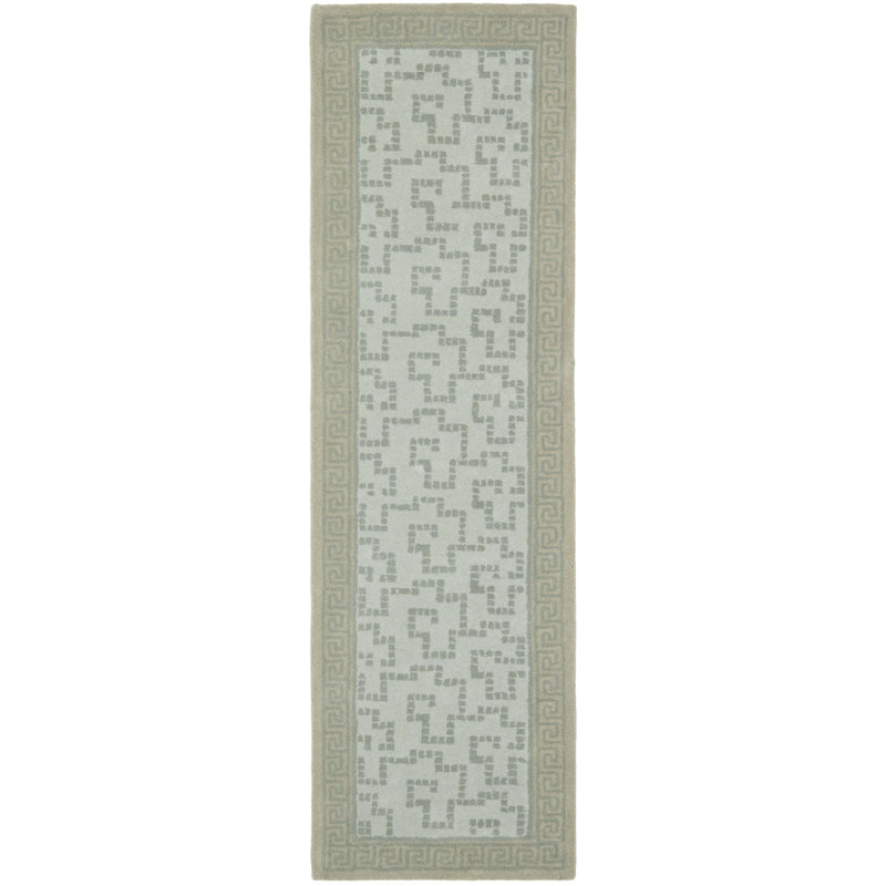Tapis géométrique en laine touffeté à la main Martha Stewart Byzantium, Tapis de couloir 2 pi 3 po x 8 pi