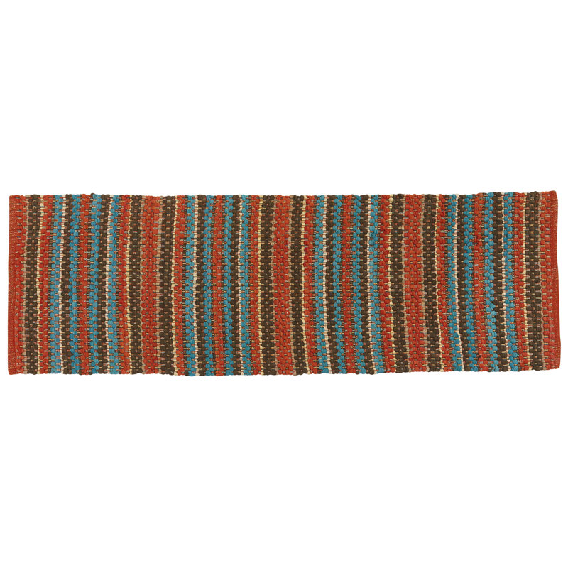 Soffie Cotton Striped Rug, Runner 2' x 6'