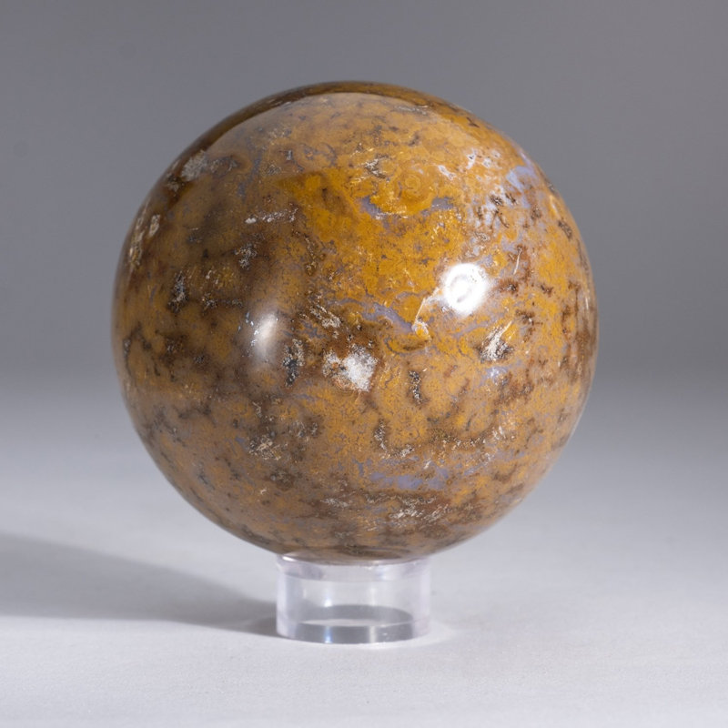 Genuine Polished Ocean Jasper Sphere (1.5 Lbs)