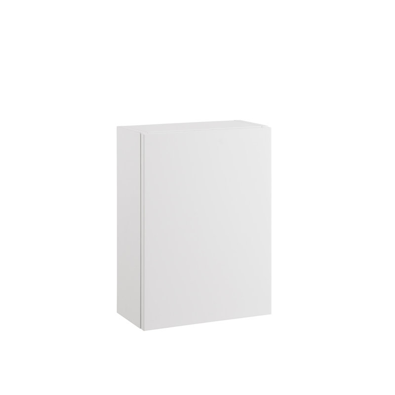 Tuvalu Solid Wood Bathroom Cabinet, White Matt Lacquered
