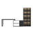 Nykira 2-Piece L-Shaped Computer Desk Set -2090457479
