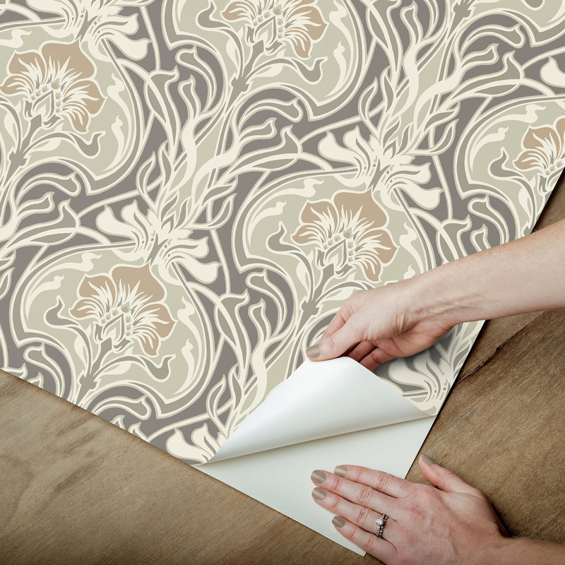 Fallon Brown Peel and Stick Wallpaper