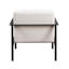 Fauteuil d'appoint en métal blanc Millie