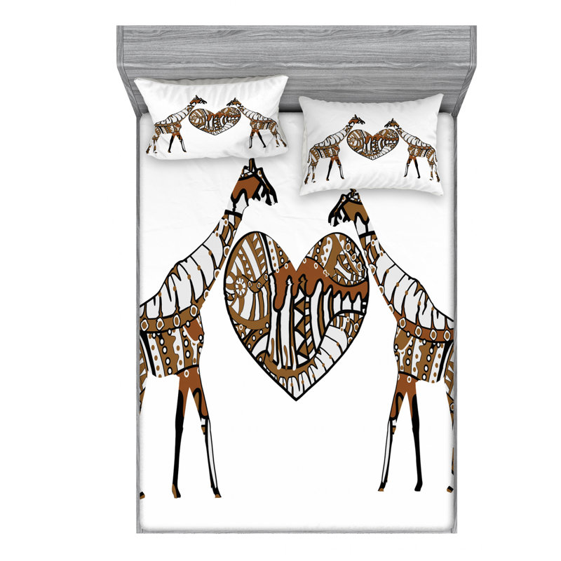 Microfiber Sheet Set, Queen Sheet Set with Fitted Sheet