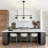 Levona 3-Light 31"  Hammered Glass Kitchen Island Pendant Light-100709616