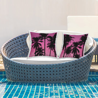 Floral Outdoor Throw Pillow