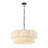 23.2" 6-Light Scalloped Rope Drum Chandelier-1664452977-1664452982