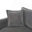 Canapé modulaire à assise profonde avec repose-pieds, siège modulaire en chenille confortable et rembourré en forme de L pour salon, appartement, bureau, bricolage-791731874