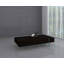  Table basse 53 "en bois noir et verre - plateau moderne en verre-129731519-129731520