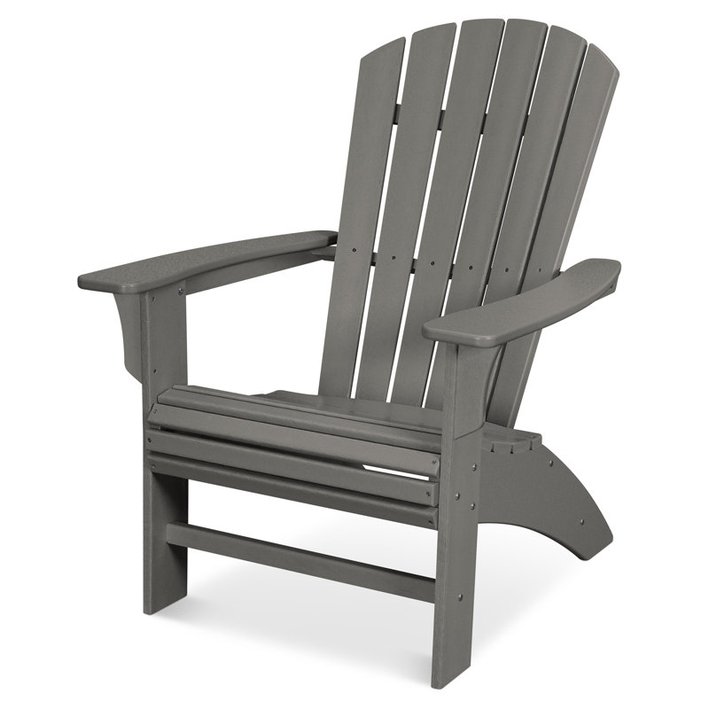 TREX Outdoors Yacht Club Curveback Adirondack Chair, Stepping Stone