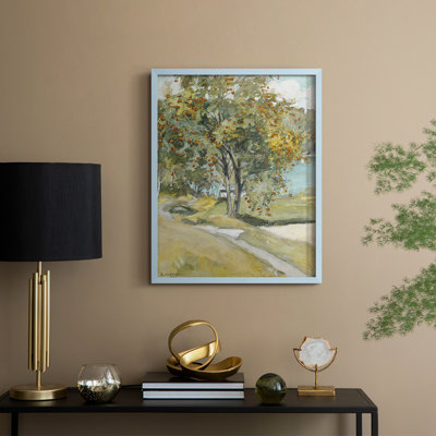 «Vintage Floral Print» CCXLVII, reproduction encadrée - bois massif
