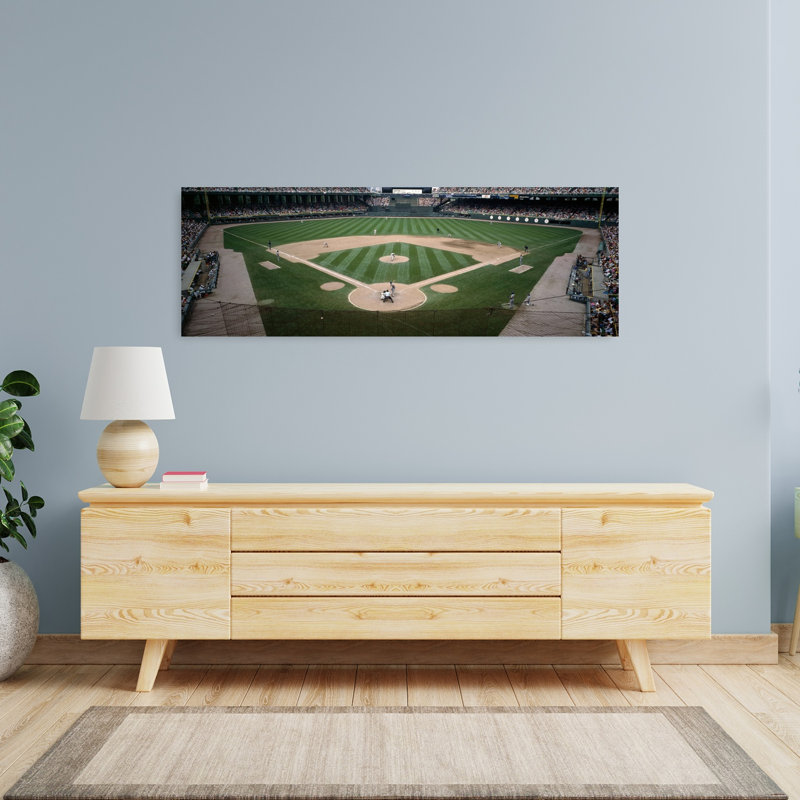 Baseball Match In Progress U.S. Cellular Field Chicago Cook County Illinois USA by Brad LaPayne - Wrapped Canvas Panoramic Print