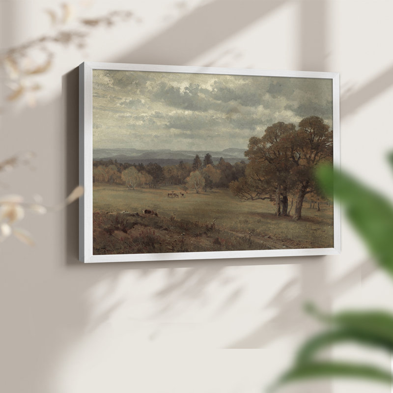 Paysages rétro-DCL XXVI-impression encadrée - réaménageable, H 11 po x l 14 po, Blanc
