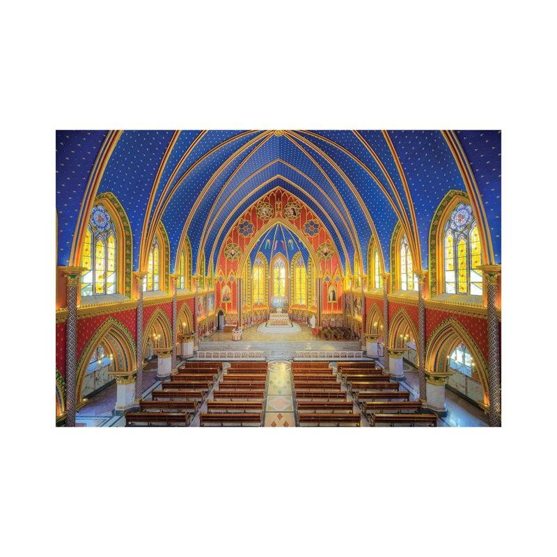 Interior Of The Cathedral I by Glauco Meneghelli - Wrapped Canvas Print, 20.32 cm H x 30.48 cm W