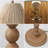 Wren 61.5" Modern Rustic Bobbin Pleated Paper Shade/Resin LED Floor Lamp
