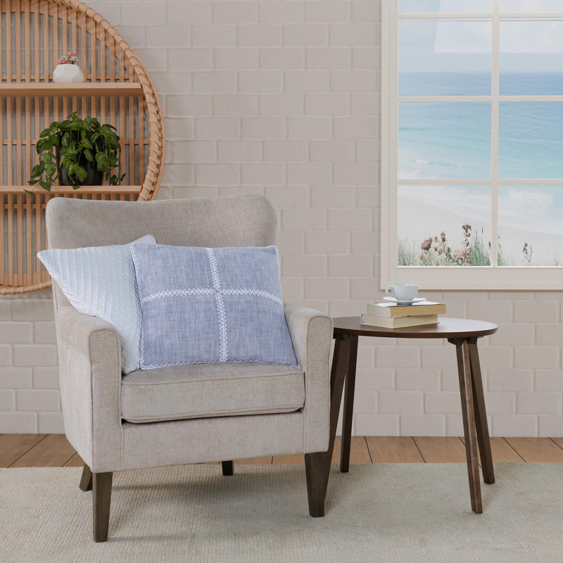 Southern Tide Saltwater Square White Dec Pillow