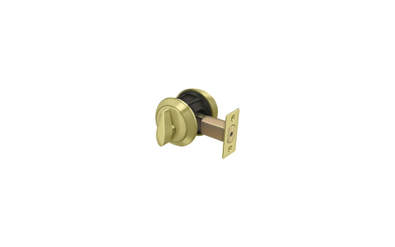 Pêne dormant simple Deltana CL200LM-3 GR1 en laiton poli