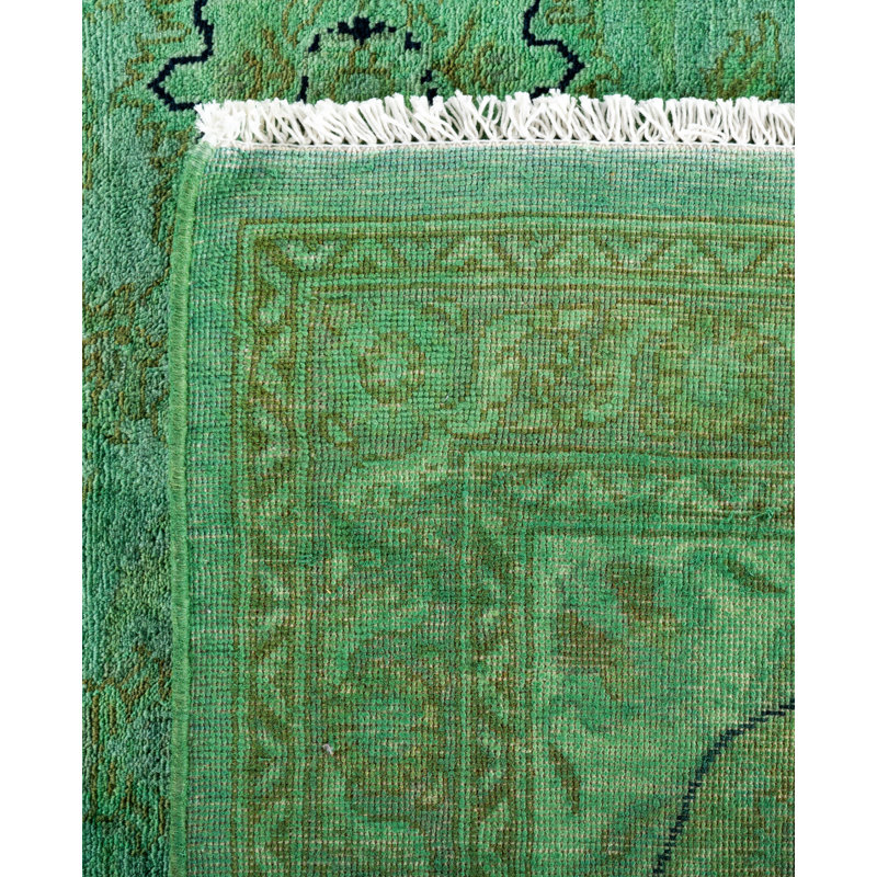Overdyed One-of-a-Kind 8' 1" X 10' 3" Hand Knotted Area Rug