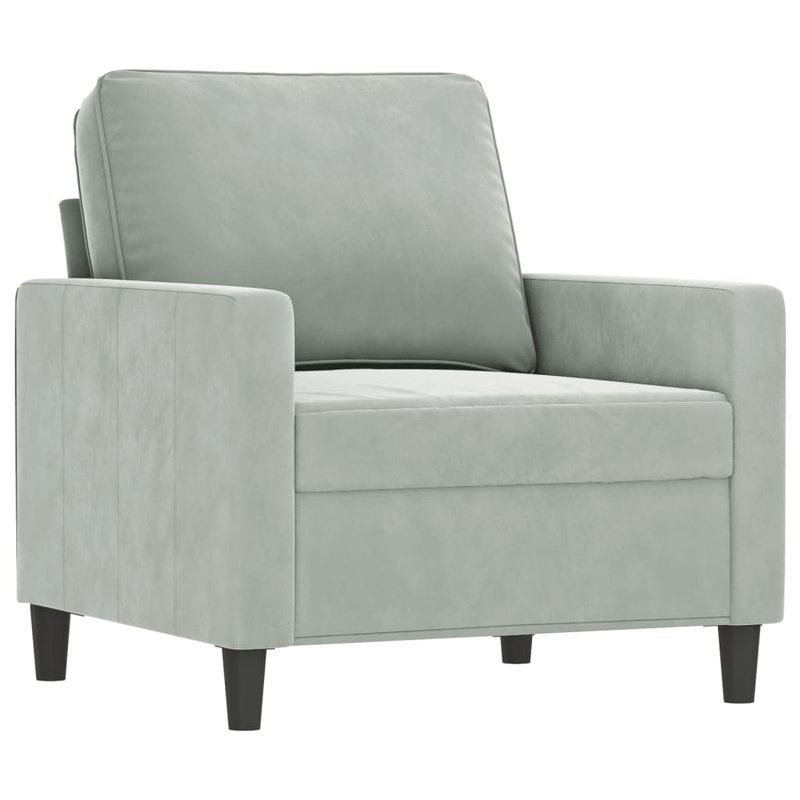 Canapé Thailan, 100 % polyester gris clair
