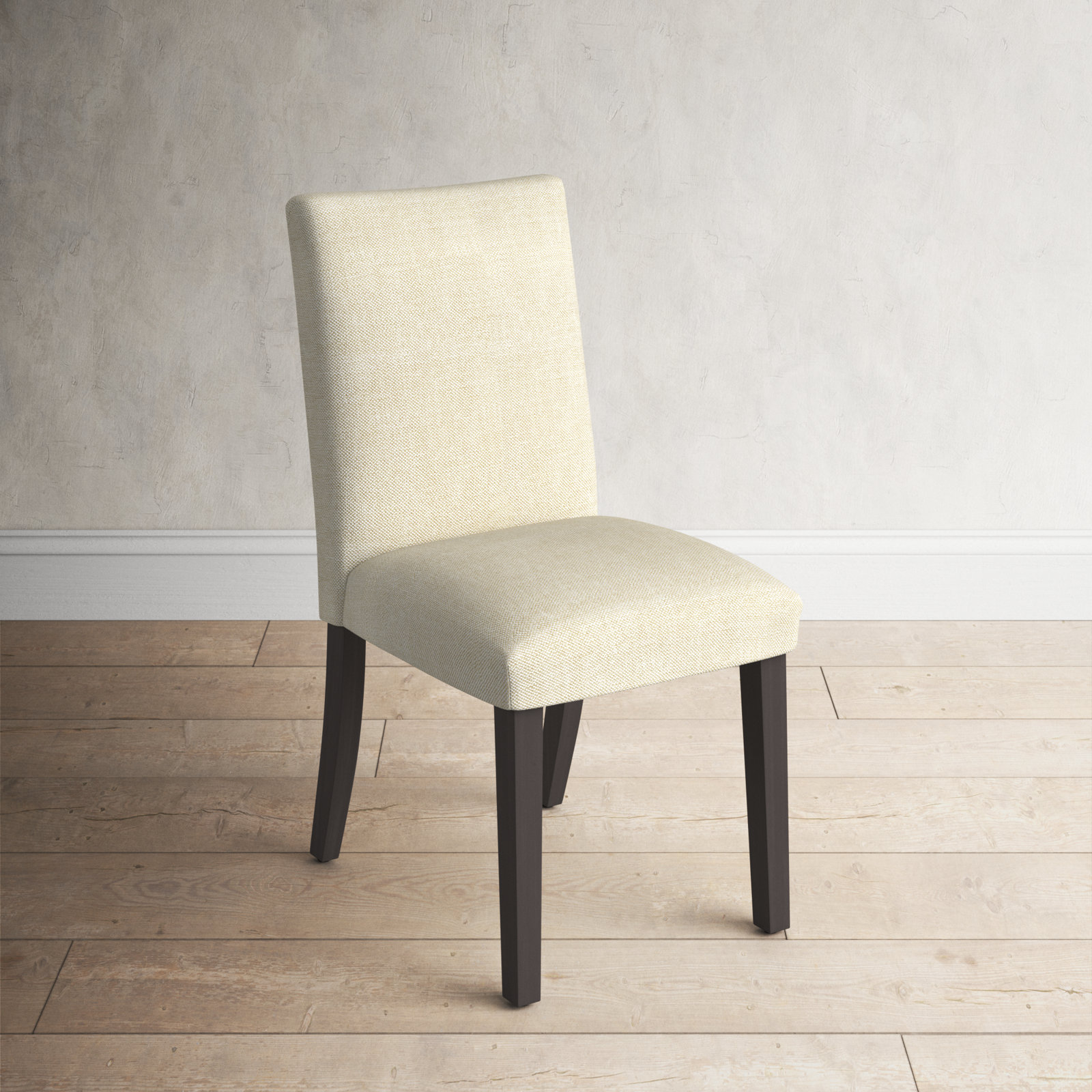 Benson Side Chair, Classic Navy Linen, Espresso