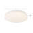 Tio 11-in Acrylic White dimmable LED Flush Mount