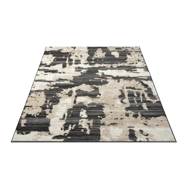 Abani Rugs TER170A Abstract Pattern Area Rug, Rectangle 4' x 6'