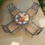 Montilla 4 Seater Dining Set with Cushions