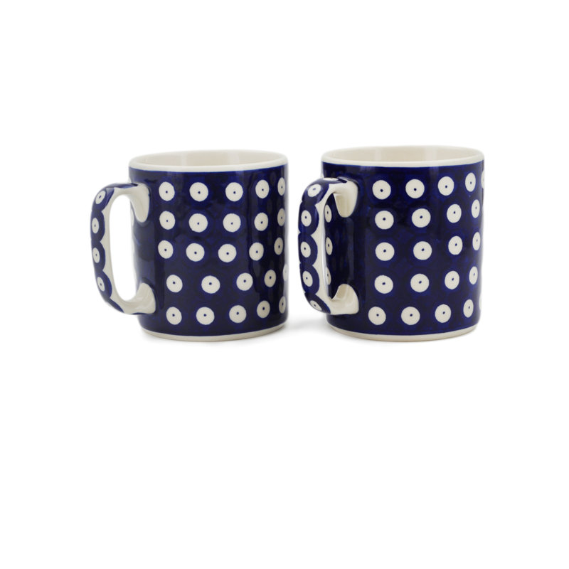Tasse à café polonaise, 2, Paon aux yeux bleus