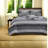 Premium King Bedding Set, Microfiber & Cotton, Modern Black Design