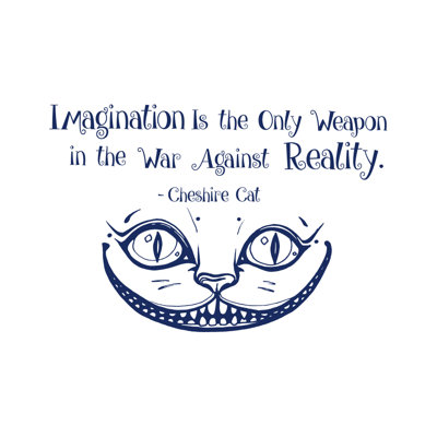 Décalcomanie murale « imagination » est le seul cheshire à chat arme Cohn