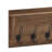 Nariaki Wall Mounted Solid Pine Wood Storage Rack with Upper Shelf and 5 Hanging Hooks-1625101530