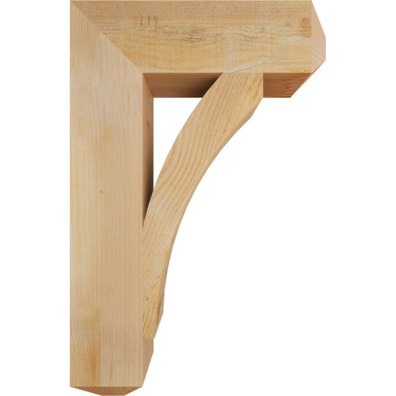 Thorton Craftsman Bracket, 34" H x 6" W x 22" D, Douglas Fir (Rough)