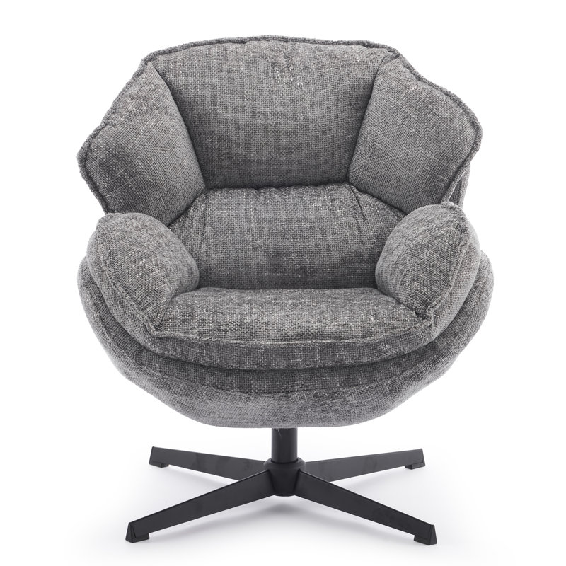 Upholstered Fabric Armchair, Gray