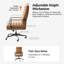 Chaise de bureau pivotante inclinable en similicuir Martha-1165439861