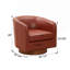 Chaise pivotante en cuir caramel-1398921121