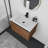 Bathroom Vanity With Sink (Brown)